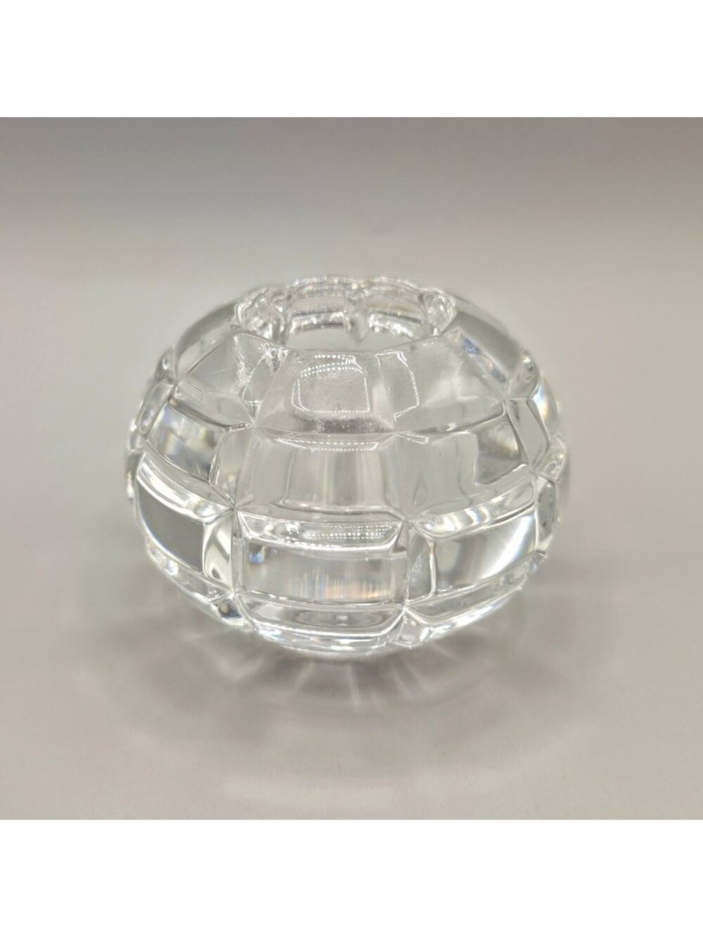 Orrefors Sweden Lexington Crystal Candle Holder Designed by Martti Rytkonen